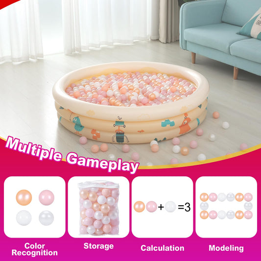 Realhaha pink-white pit balls in a ball pit scene for fun exploration