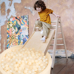 Realhaha beige ball pit balls ready for bathtub splash time and splash-free cleanup