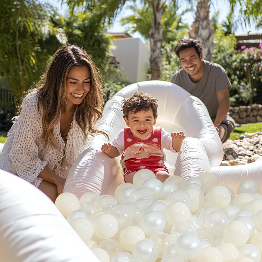 Realhaha beige ball pit balls in pool scene offer colorful sensory play
