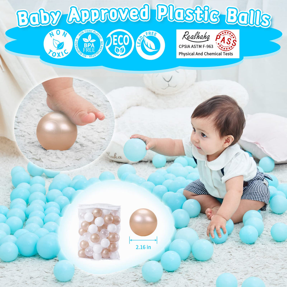 Realhaha ball pit balls in tub for bath time splash-free play