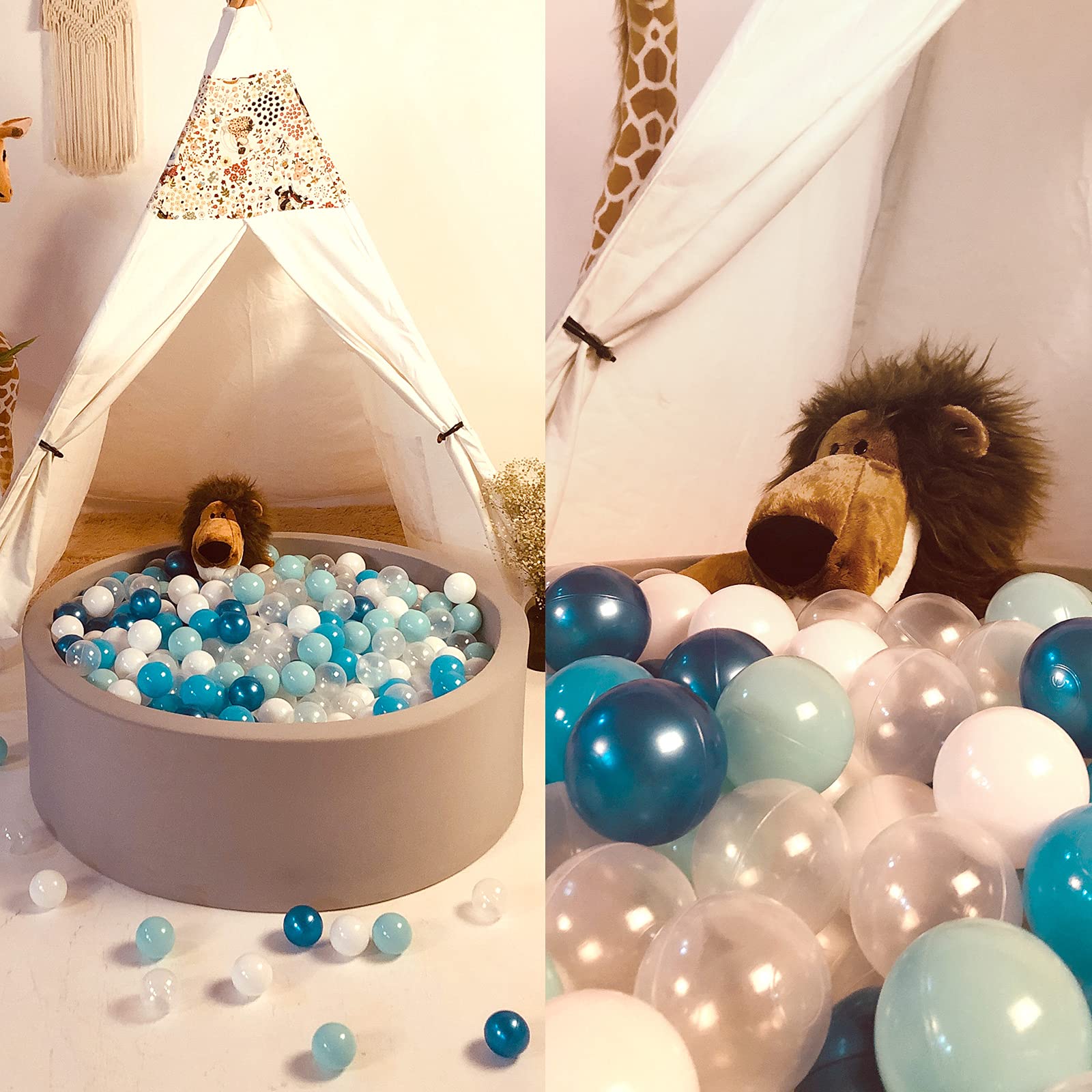 Realhaha clear ball pit balls improve visibility and inspection