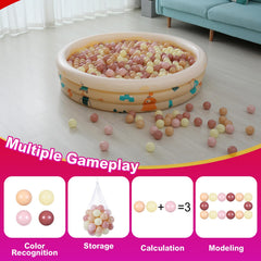 Realhaha ball pit balls close-up showing smooth rounded edges.