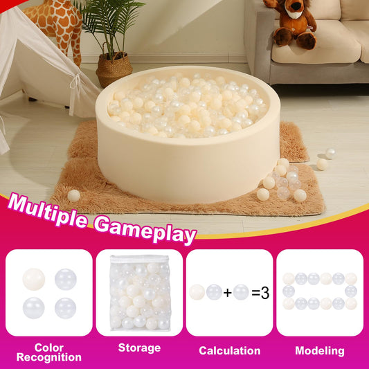 Realhaha ball pit balls close-up: smooth surface and durable finish.