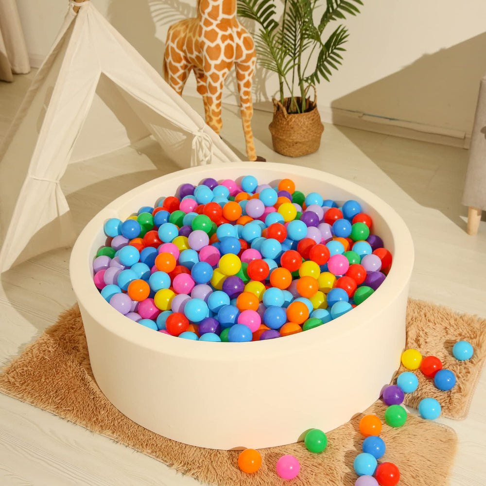 Realhaha ball pit balls closeup texture, smooth edges for comfortable touch