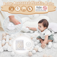 Realhaha ball pit balls safety feature: lead-free material for worry-free play.