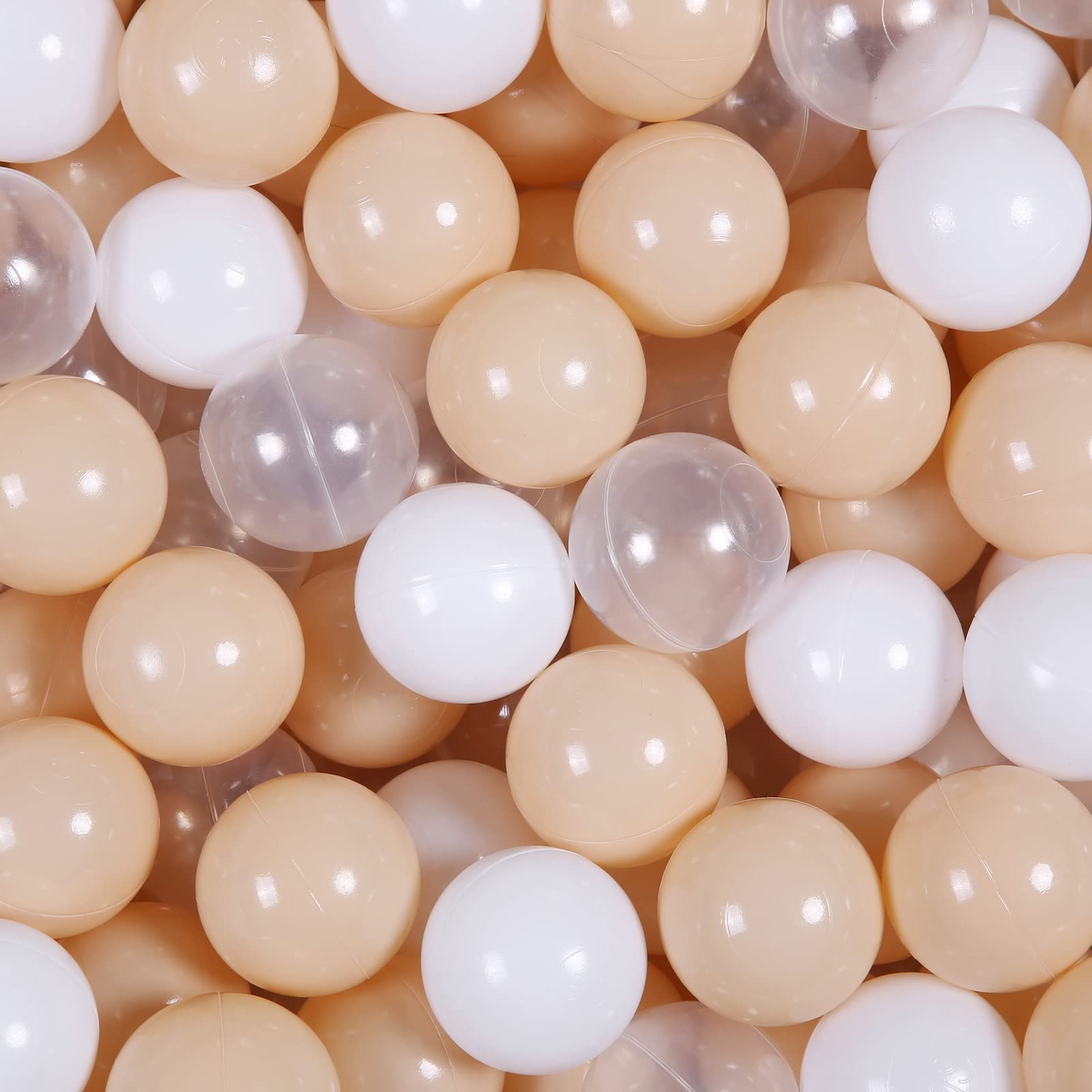 Realhaha milktea white ball pit balls for bright, inviting play space