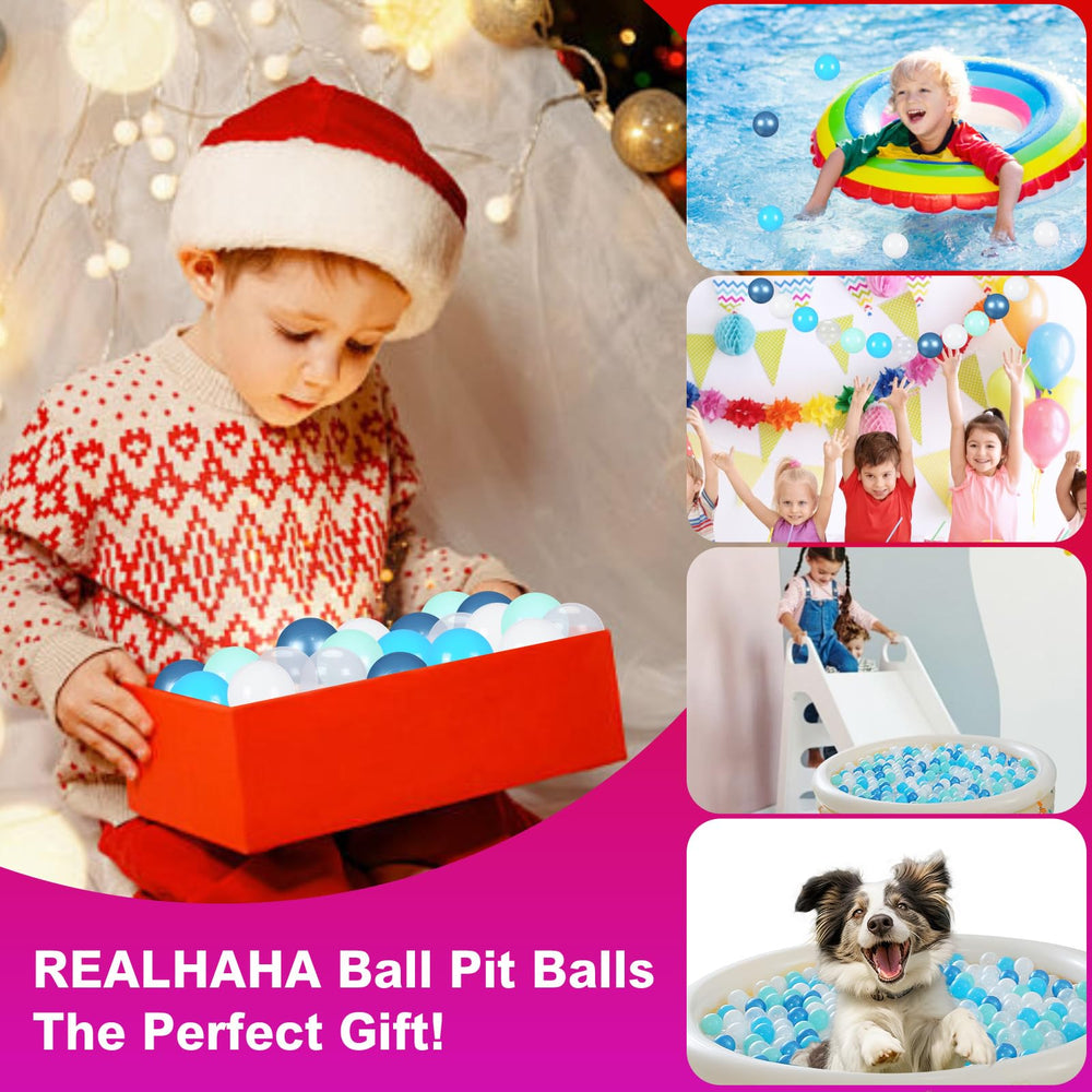 Realhaha assorted mix of pit balls supports color-matching games and counting activities.