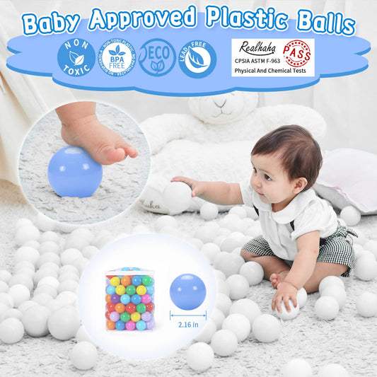 Realhaha ball pit balls orange, vibrant color for toddler activities