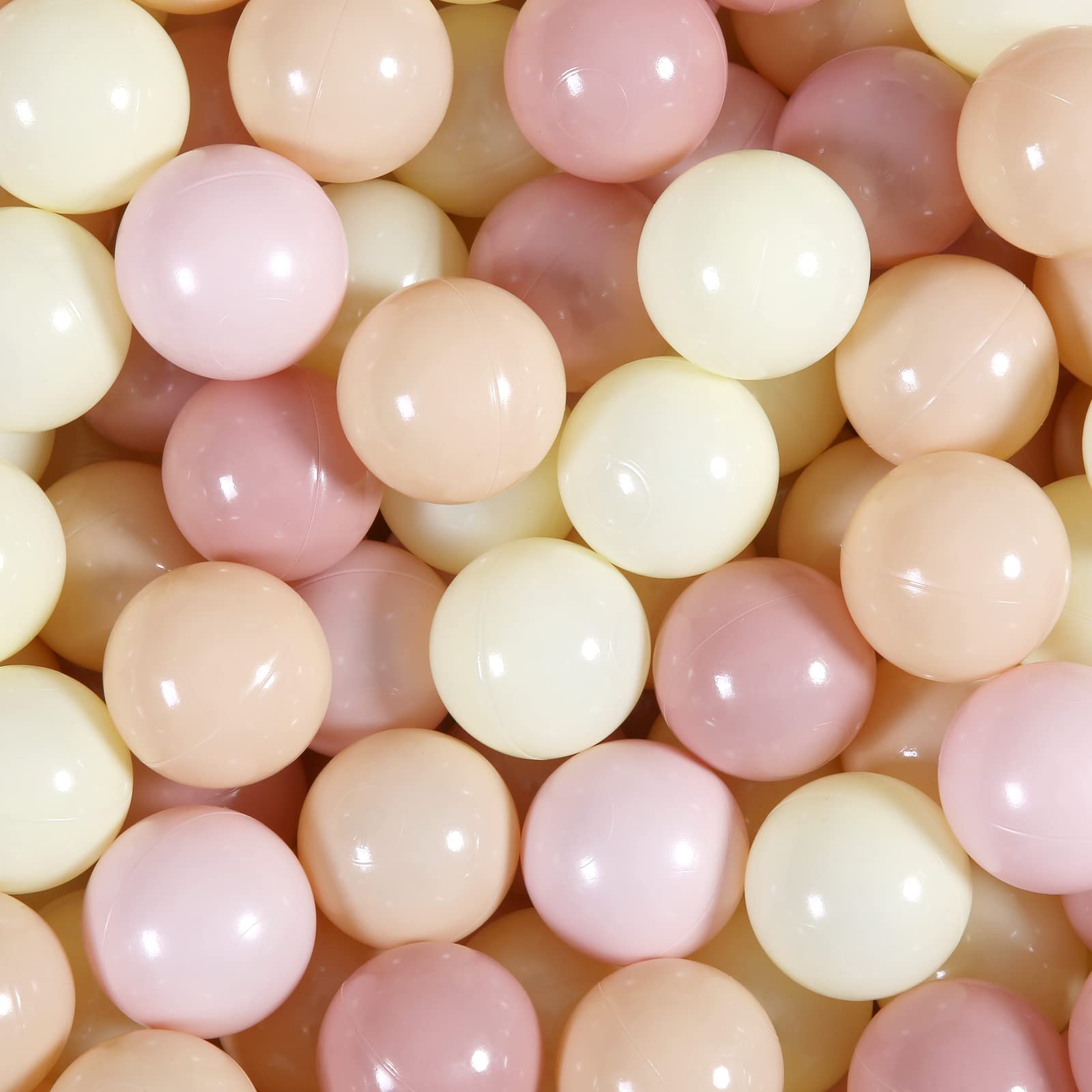 Realhaha ball pit balls pink for safe, colorful baby play.