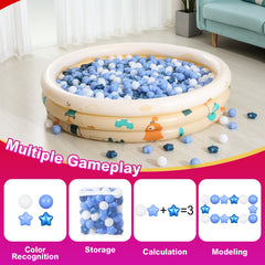 Realhaha ball pit balls star shapes engage curious minds during supervised playtime.