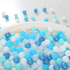 Realhaha ball pit balls in white provide clear visibility and bright playtime contrast.