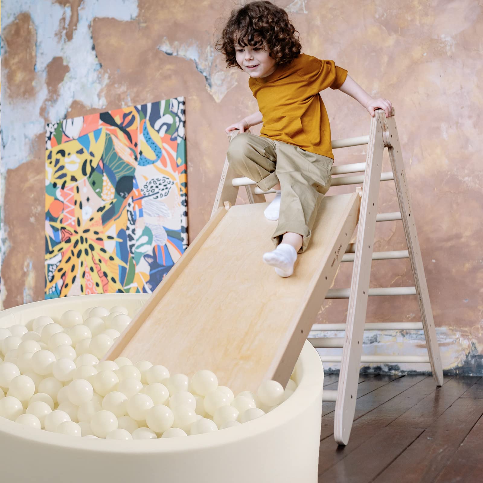 Realhaha ball size 2-2-inch shows safe diameter for toddler-friendly play.