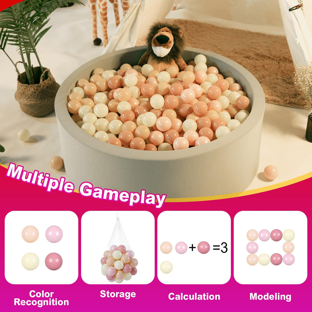 Realhaha colorful ball set for toddlers to stimulate senses during play
