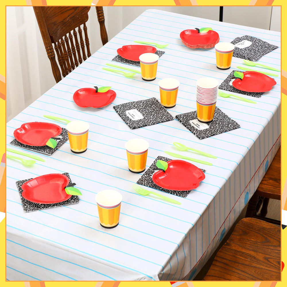 Reallnaive 6.5-inch notebook napkins add themed flair to party tables.