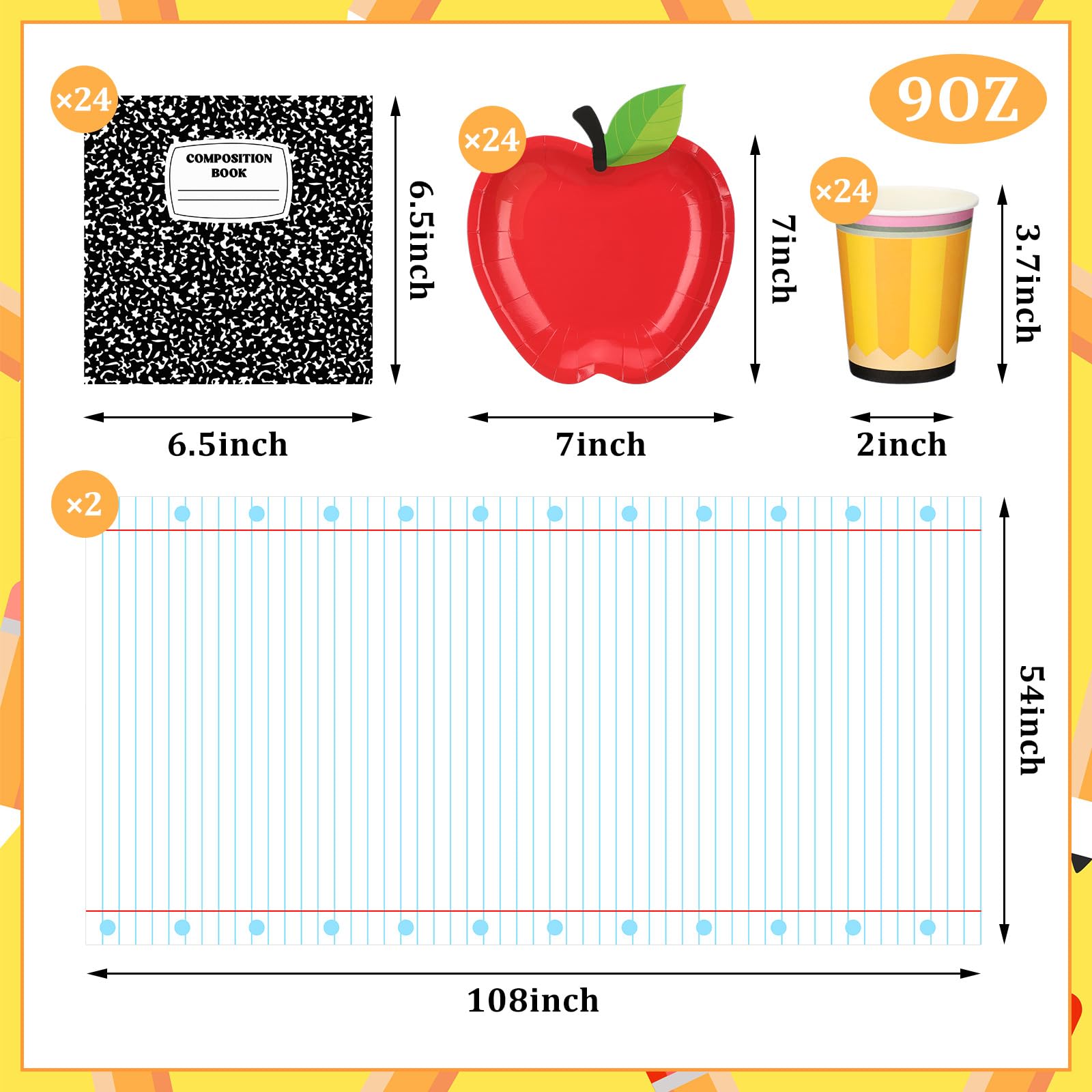 Reallnaive 9 oz pencil cups perfect for classroom drinks and celebrations.