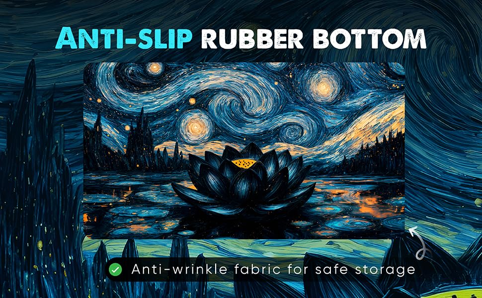 Realm Guard anti-split rubber bottom prevents sliding for stable play.