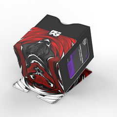 Realm Guard deck box with high quality faux leather for durable storage.
