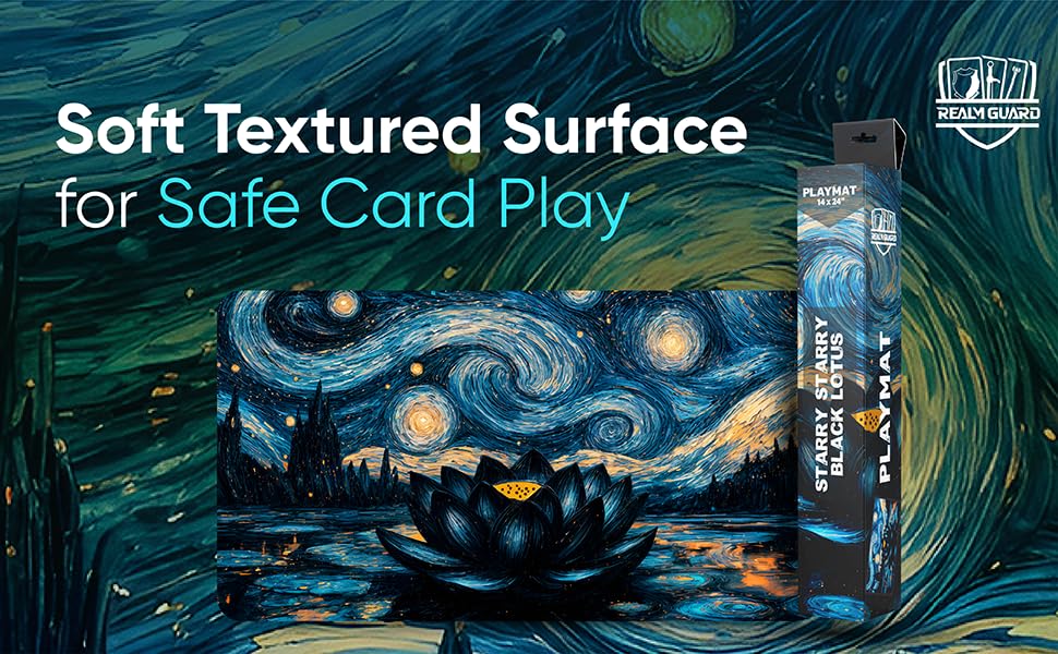 Realm Guard TCG MTG playmat compatibility supports diverse card games.
