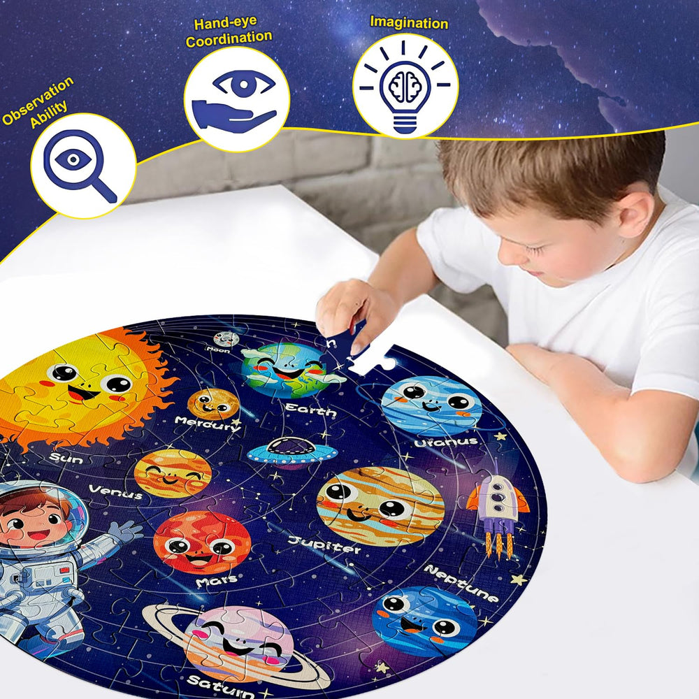 Realrindo solar system floor puzzle Mars segment aids fine motor skills and concentration.