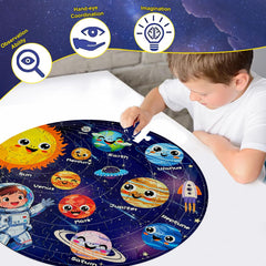 Realrindo solar system floor puzzle Mars segment aids fine motor skills and concentration.