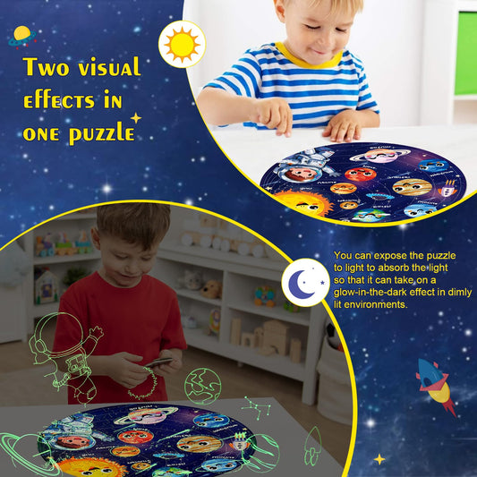 Realrindo solar system floor puzzle Venus piece supports hands-on science play.