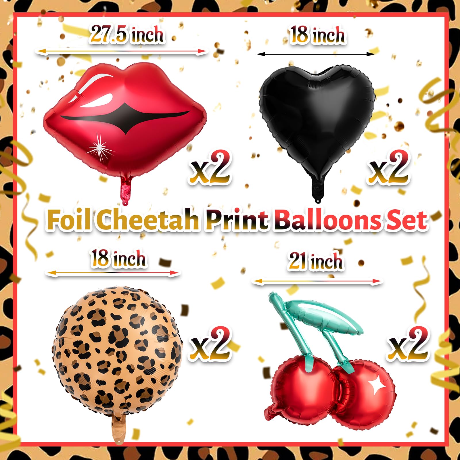 Realspring black heart foil balloons add bold contrast to edgy celebrations