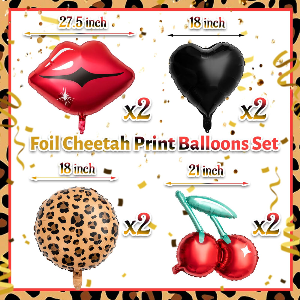 Realspring black heart foil balloons add bold contrast to edgy celebrations