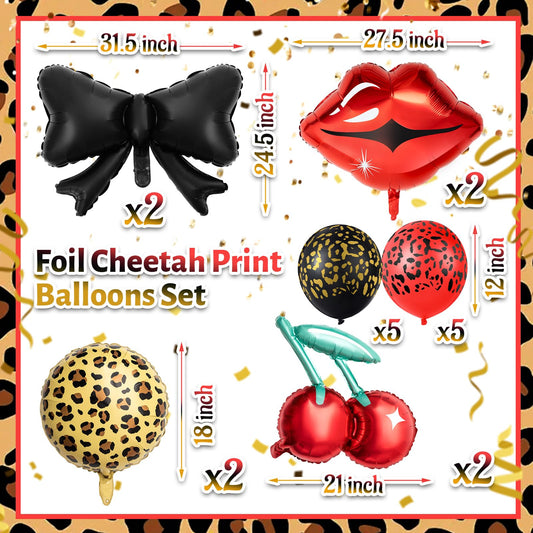 RealSpring cheetah-print balloon 18in adds bold focal point for celebrations