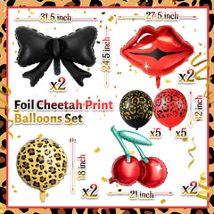 RealSpring cheetah-print balloon 18in adds bold focal point for celebrations
