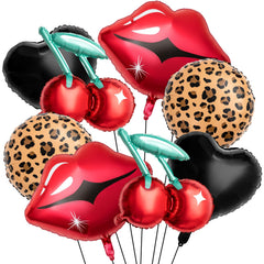Realspring cherry foil balloons for bold party decor and photo-worthy moments