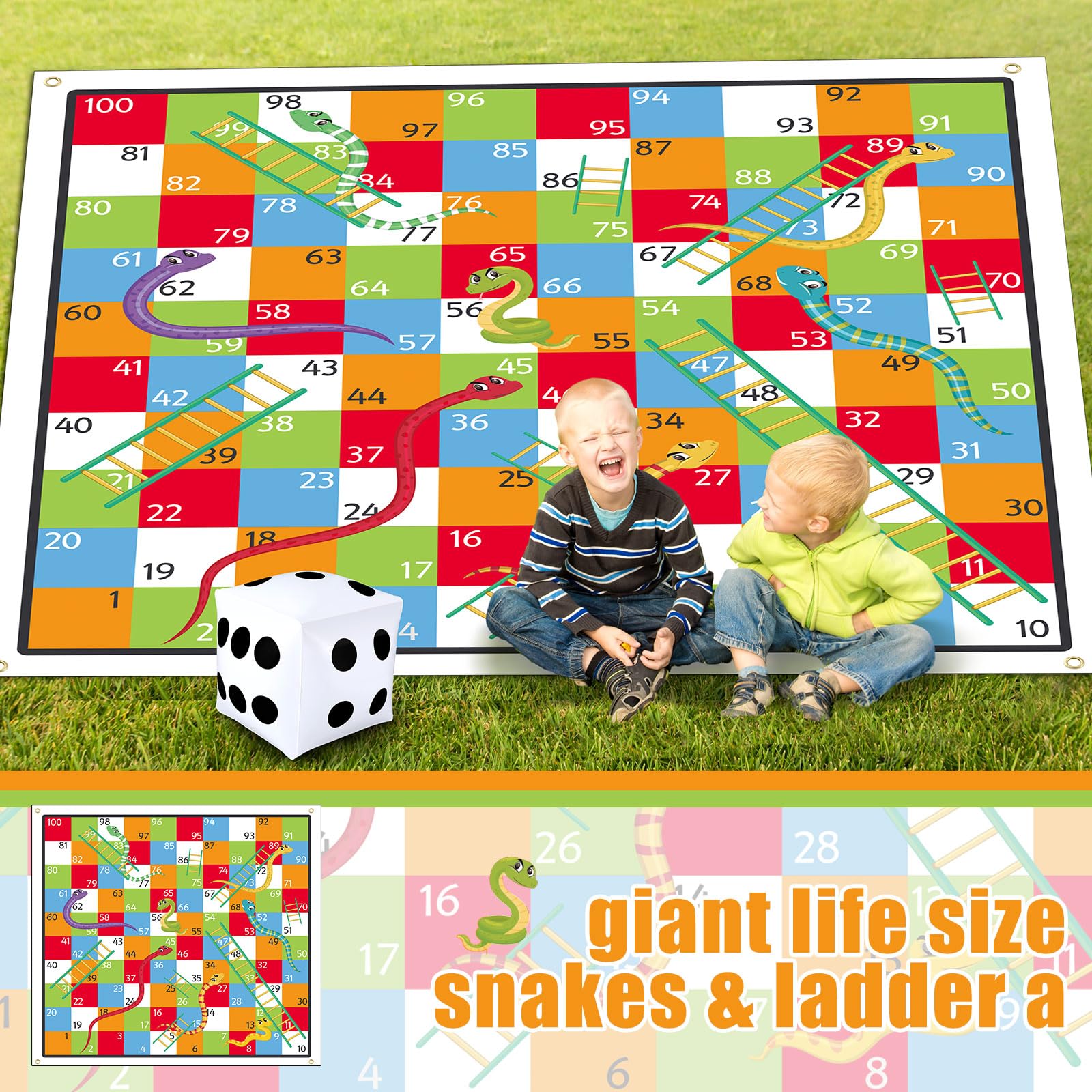 Realspring six nails secure the mat on any surface for stable play.