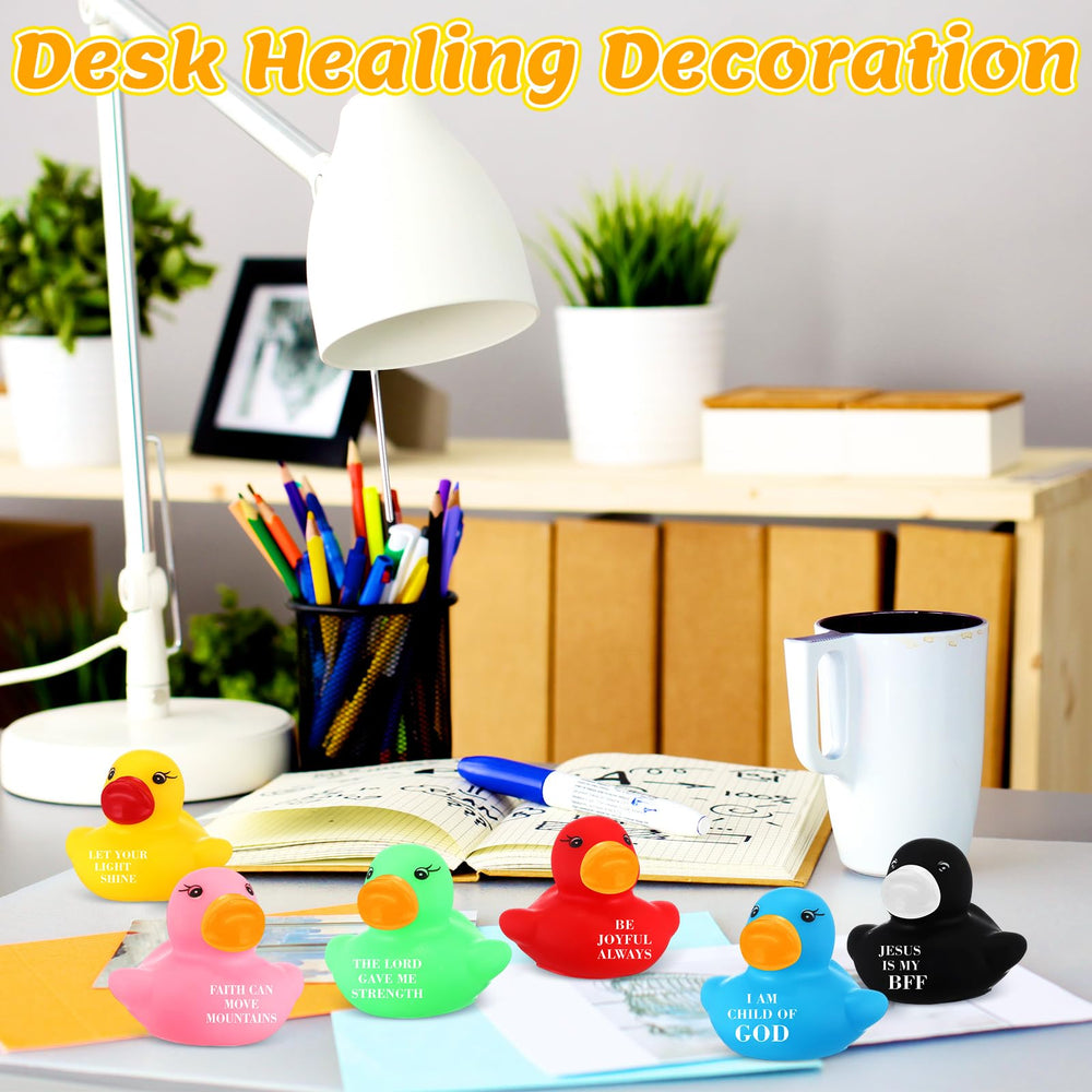 Realspring Jesus Loves You ducks in yellow and rose pink for colorful gifting