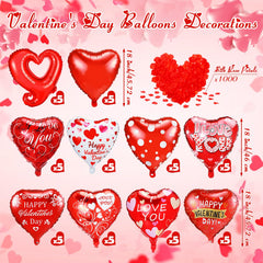 Realspring balloons with Happy Valentine’s Day print for celebration