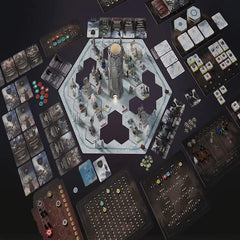 Expedition board through frozen wastes in Frostpunk board game for strategic exploration