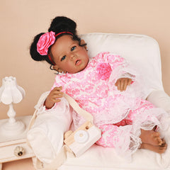 Rebornova 20-inch doll body weighted for a real baby feel during snuggle time