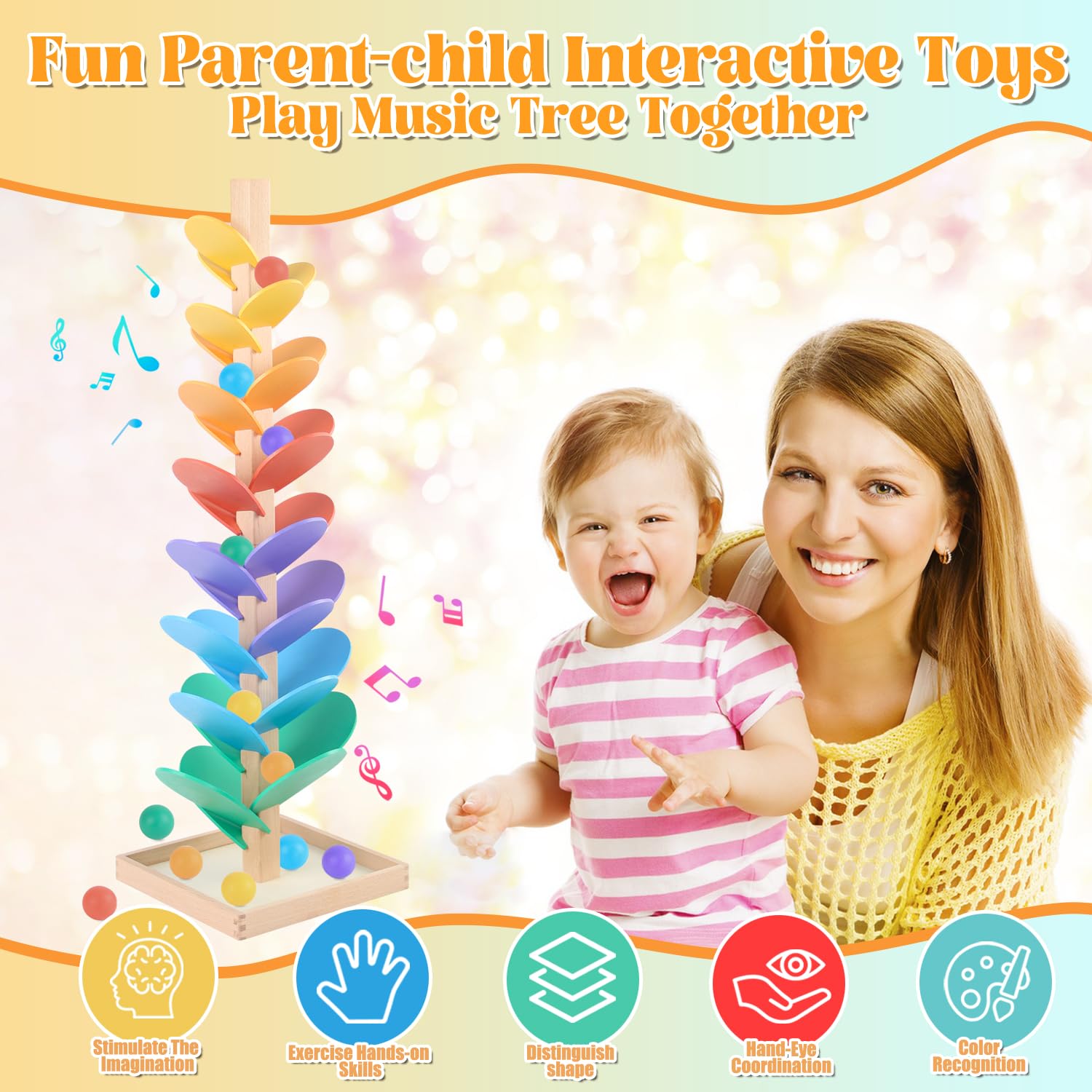 RECEKA music tree finish is non-toxic for worry-free exploration.