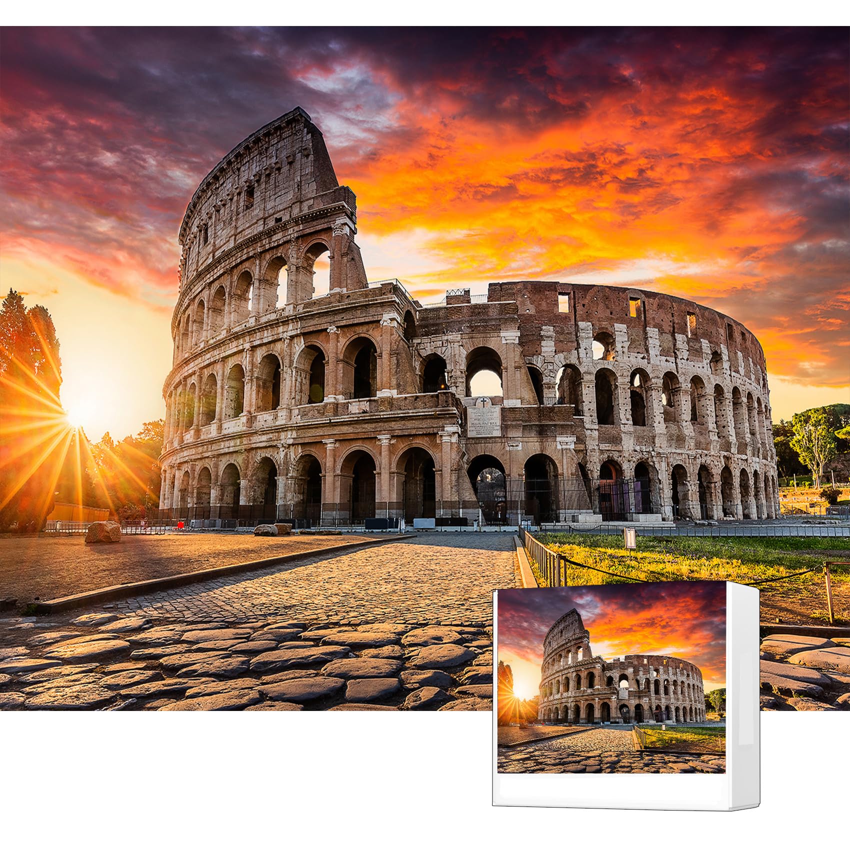 RECHIATO Colosseum Rome puzzle 1000 pieces for immersive challenge