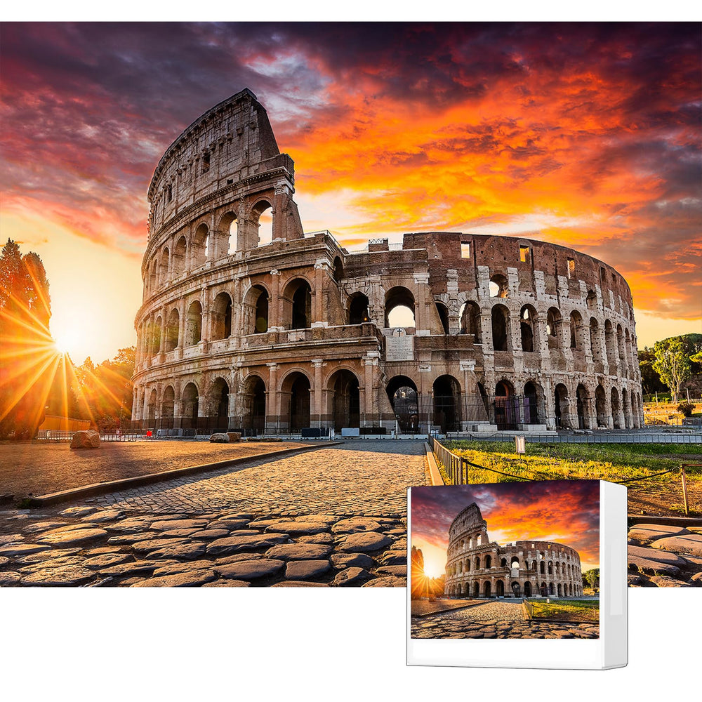 RECHIATO Colosseum Rome puzzle 1000 pieces for immersive challenge