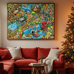 RECHIATO 1000 pieces puzzle emphasizes challenging yet relaxing pastime for evenings.