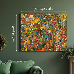 RECHIATO Animal Paradise puzzle detailed scene with rich colors, ideal for focus