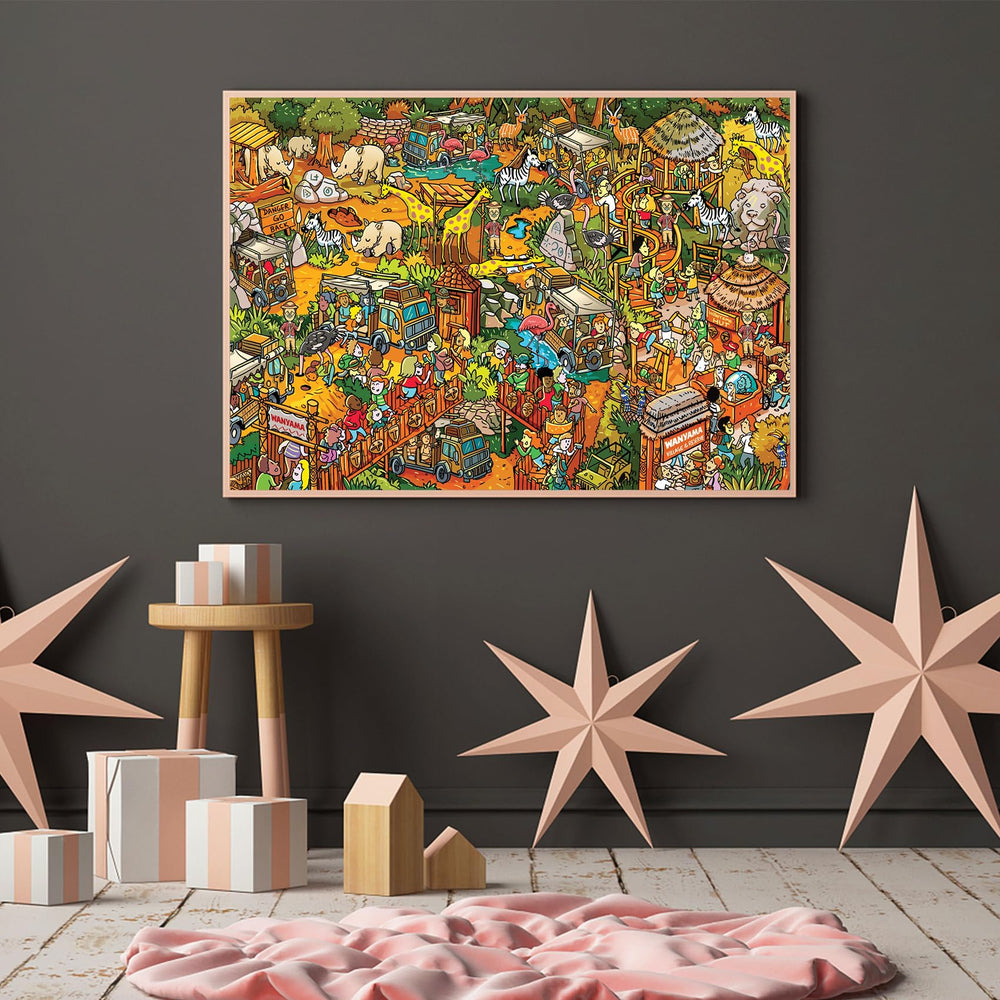 RECHIATO Animal Paradise puzzle during a family game night supports bonding