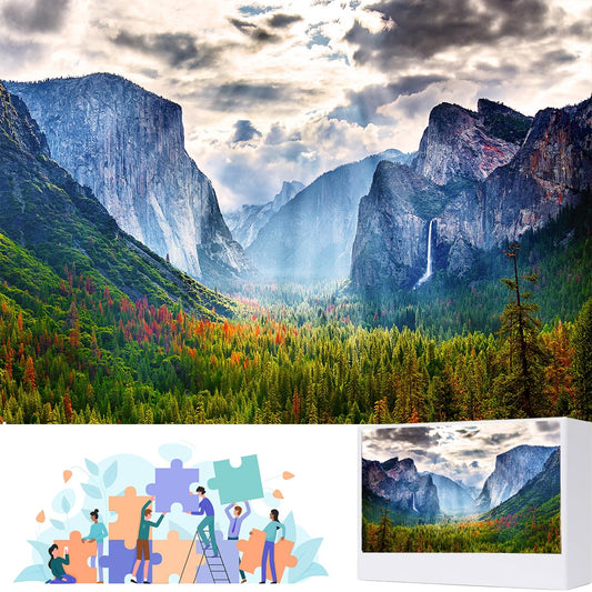 RECHIATO 1000-piece jigsaw puzzle ready for relaxing family nights.