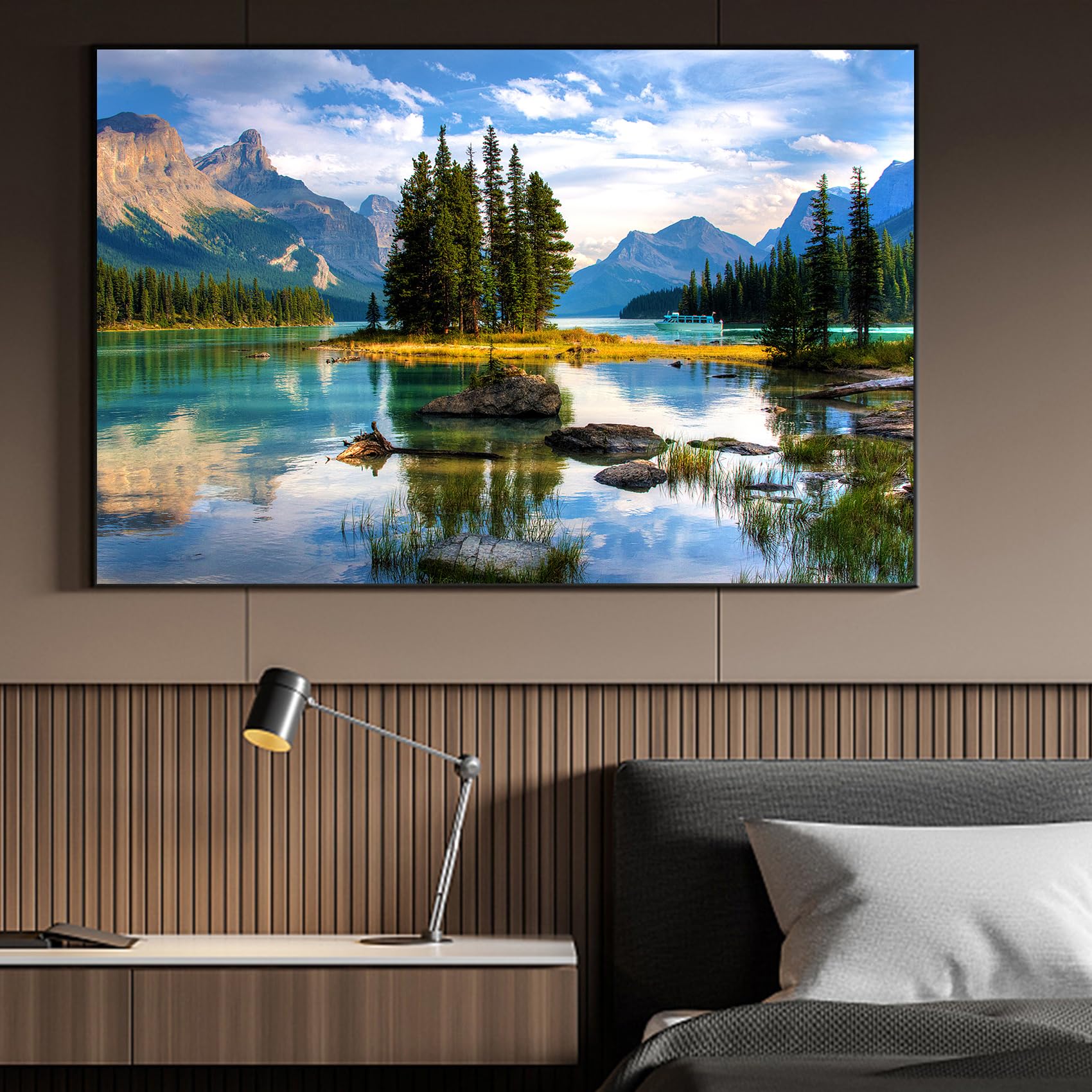 RECHIATO Moraine Lake puzzle with family solving a collaborative challenge