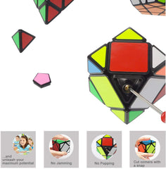 R RECOMFIT pyramid cube with precise corner cutting and steady rotation