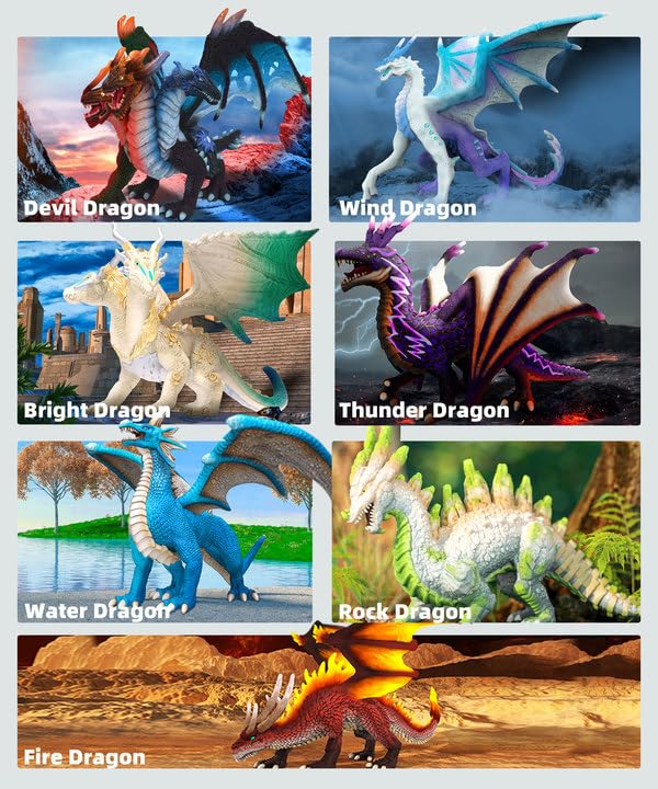 RECUR Devil Dragon figurine on display base emphasizes stability.