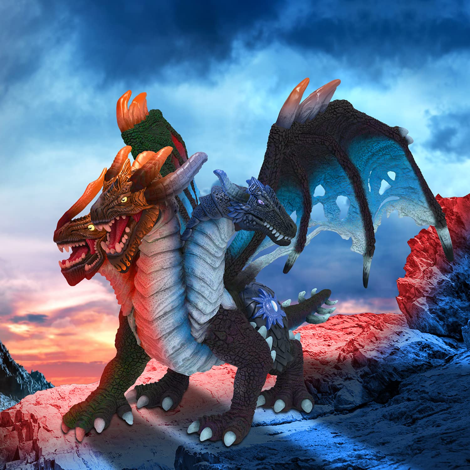 RECUR Devil Dragon figurine surface texture and carved features.