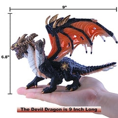 RECUR Devil Dragon figurine wings extended for dynamic diorama posing.