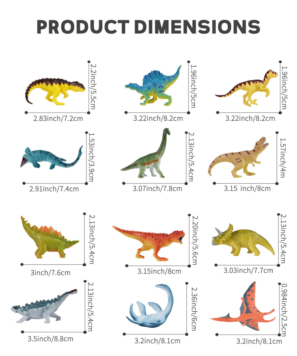 RECUR Stegosaurus dino figurine with colorful detailing for imaginative storytelling
