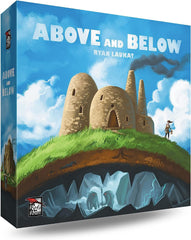 Red Raven Above and Below village-building scene, ideal for family game nights and planning.