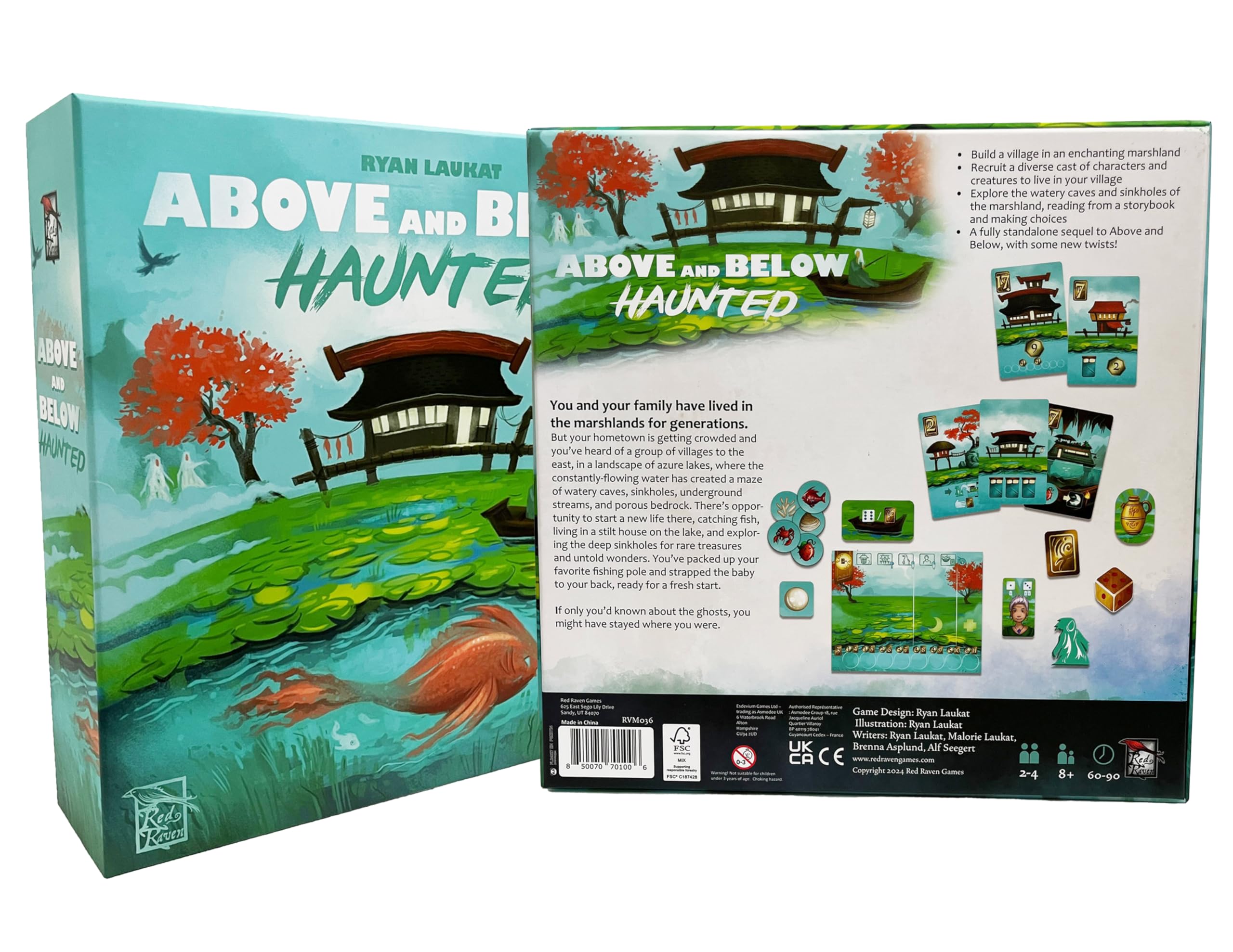 Red Raven Above and Below: Haunted fall Halloween game night setup for cozy gatherings